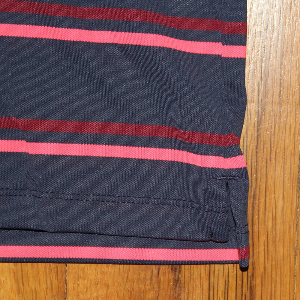 G/FORE Offset Stripe Pique Golf Polo Mens M Twilight G4 - Picture 3 of 5